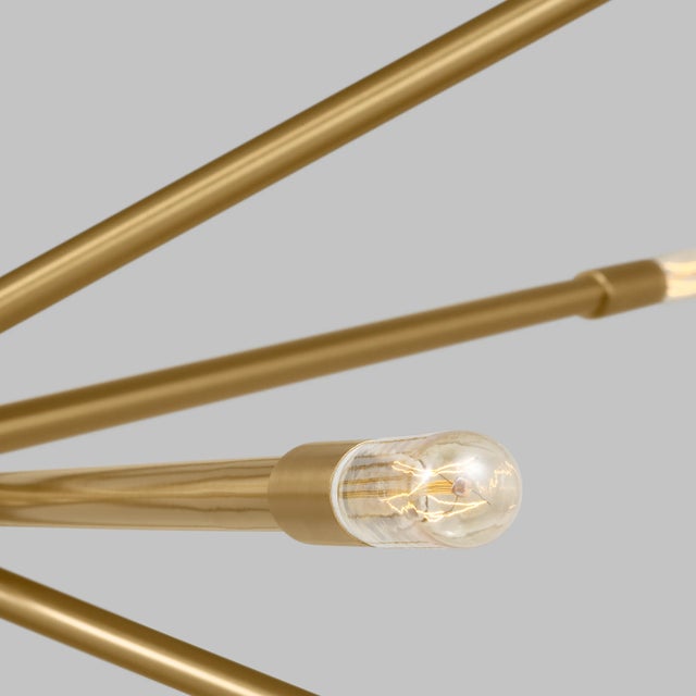 A geometric design lends elegance to this contemporary sputnik sphere chandelier. The Eastyn series by Chapman & Myers was...