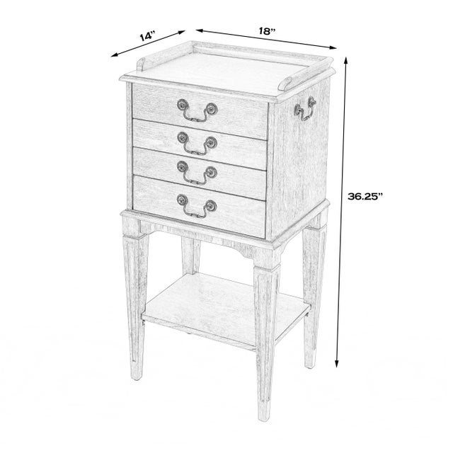 2020s Hardwick 4 Drawer Chest, Gray For Sale - Image 5 of 12