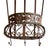 American Vintage Wall Basket With Scrolling Details and Three Hooks For Sale - Image 3 of 7