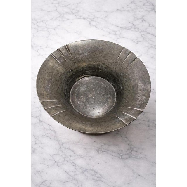 1930s Swedish Art Deco Pewter Bowl attributed to Sylvia Stave for C.G. Hallberg, 1934 For Sale - Image 5 of 8
