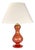 Mid Century Modern Murano Glass Table Lamp Ruby Red and Gold | Barovier and Toso Italian Accent Light Vintage Hollywood Regency Maximalist 1950s For Sale