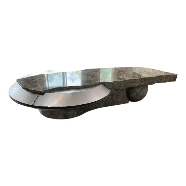 Vintage Gurami Designs Original Sculptural Mixed-Media Coffee Table - A Functional Art Masterpiece For Sale