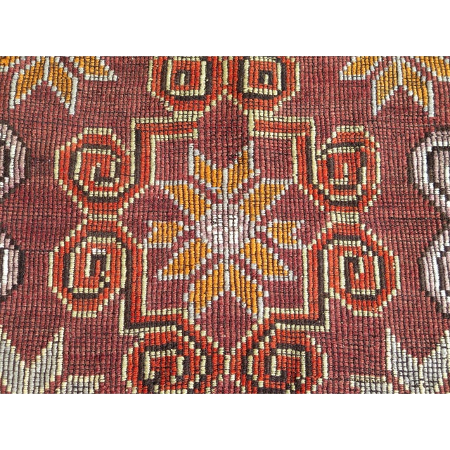 Mid 20th Century Mid 20th Century 60s Vintage Goathair Handmade Turkish Kilim Boho Area Rug For Sale - Image 9 of 11