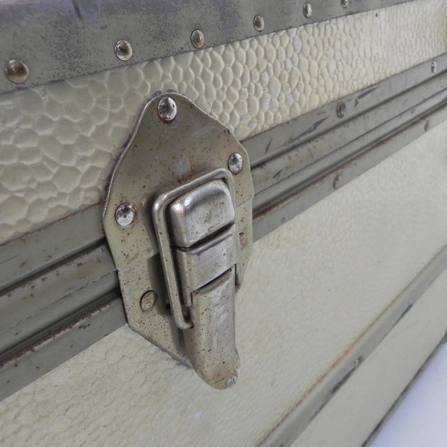 Vintage Aluminum Clad Chest For Sale - Image 9 of 18
