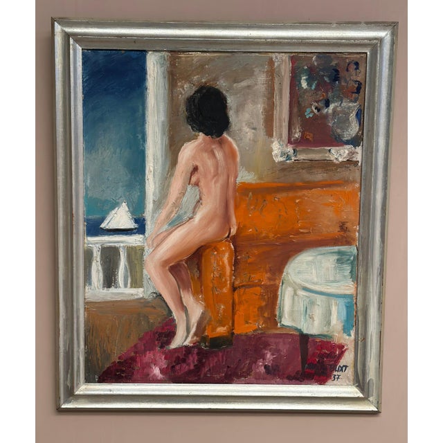 Carl Magnus Lindqvist, Summer Cottage, 1960s, Oil on Canvas, Framed For Sale - Image 18 of 18