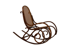 Brown Bentwood Rocking Chair, 1950s