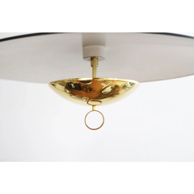 Vintage Pendant Light in Black Brass from Hillebrand Lighting, 1980s For Sale - Image 6 of 11