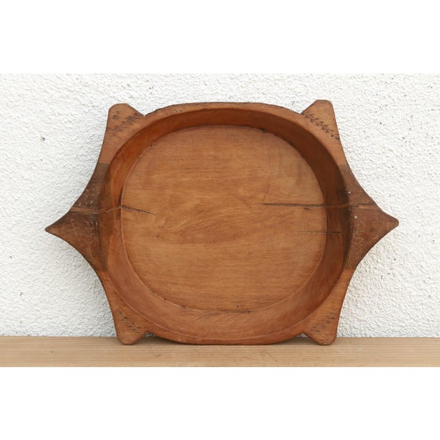 1960s Handcarved "Star" Shape Dough Bowl For Sale - Image 5 of 6