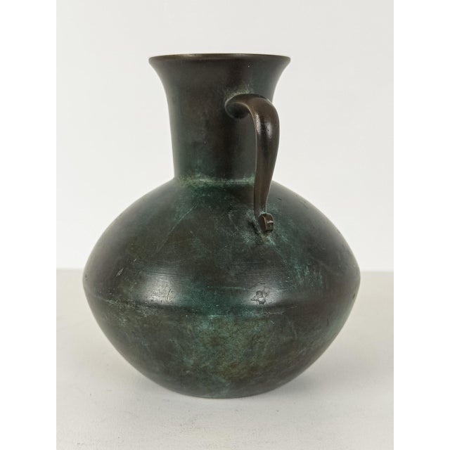 Swedish Bronze Vase by Jacob Ängman for Gab, 1930 For Sale - Image 6 of 9