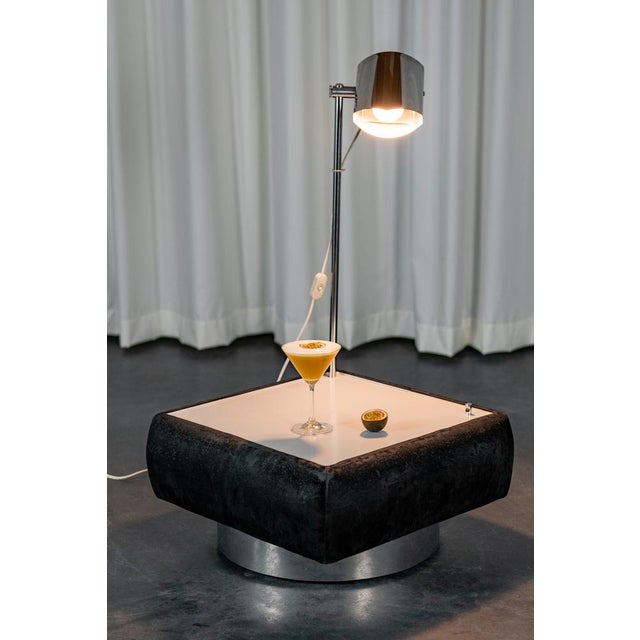 Side Tables with Integrated Lamp, 1980s, Set of 2 For Sale - Image 3 of 12