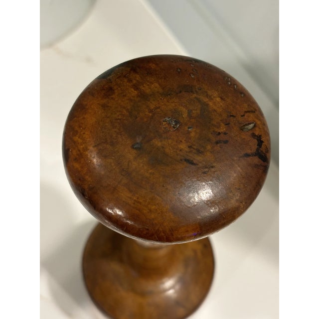 Antique Folk Art Maple Treenware Masher / Pestle For Sale - Image 4 of 12