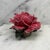 Antique French Pink Porcelain Rose Flower Sculpture With Green Leaves For Sale - Image 4 of 8