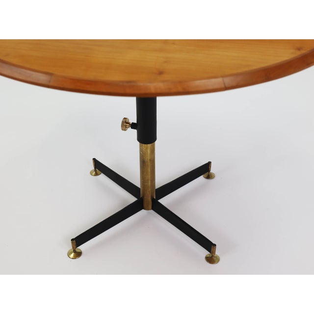 Brutalist T5 Height-Adjustable Coffee Table by Ignazio Gardella for Azucena, Italy, 1949 For Sale - Image 3 of 12