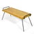 This striking piece has a top of solid wood supported by hansome black iron legs which wrap around from the underside to...