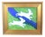2020s Folk Art Hopping Bunnies Rabbits Hares Oil Painting Including the Antiqued Gold Frame For Sale - Image 5 of 5