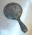1930s-40s silver hand/vanity mirror. Some minor patina to metal throughout but otherwise excellent condition. Measures 10"...