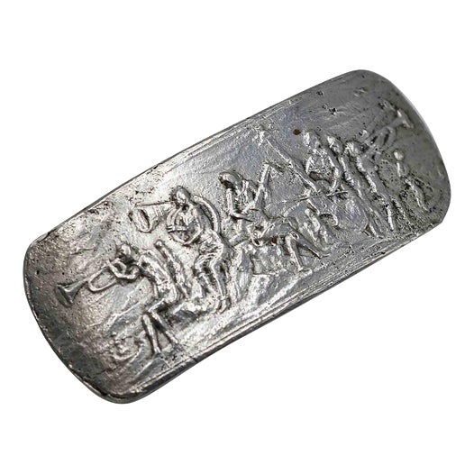 Silver Concert Brooch by Mirko Basaldella, 1950s For Sale