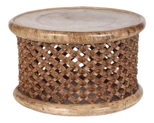 Traditional Ayous Wood Bamileke Stool