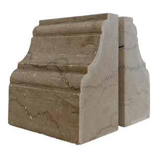 Vintage Traditional Marble Bookends For Sale