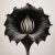 20' X 20' 'Dipsacus Strigosus' #1 Flower - Black and White Limited Edition Botanical Photograph Print, Organic Modern, Unframed For Sale