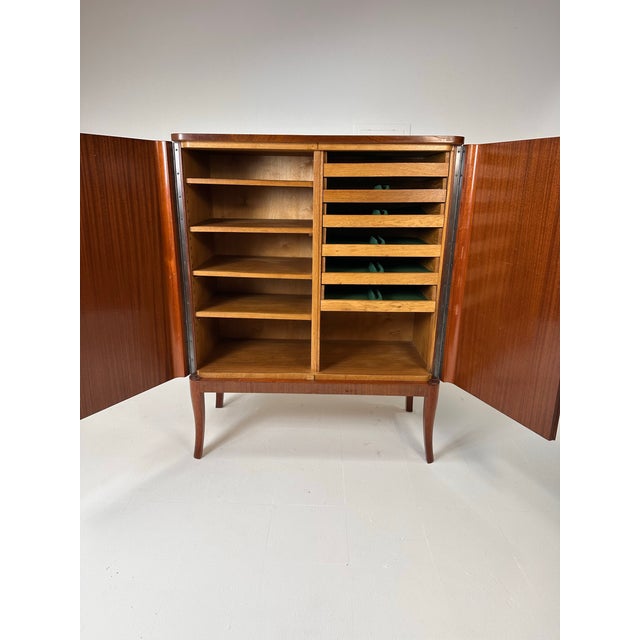 1940’s Swedish Cabinet Papered With Illustrations From La Belgique Horticole: Journal Des Jardins For Sale - Image 11 of 12