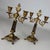 Brown 19th Century Antique French Brass and Ebony 2-Light Candelabras, Set of 2 For Sale - Image 8 of 10