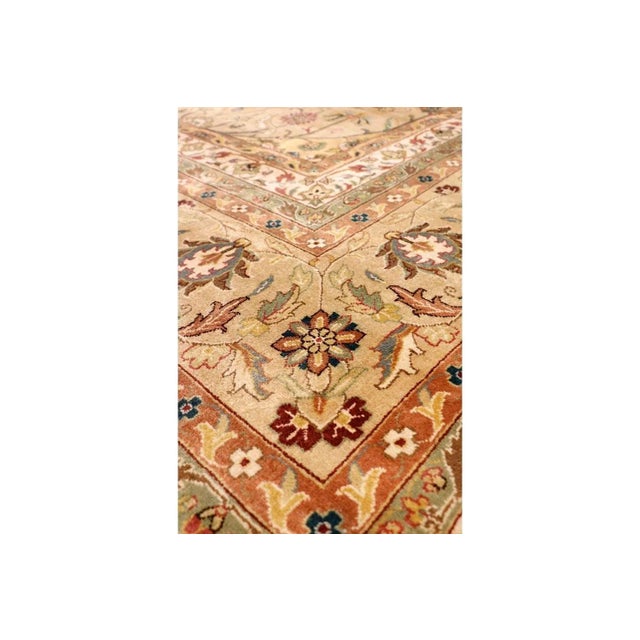 Traditional Tabriz Wool Camel Area Rug-11' 9" X 17' 8" For Sale - Image 3 of 5