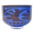 Vintage Swedish Signed Abstract Gunnar Cryen Orrefors Graal Cobalt Blue Glass Bowl For Sale