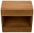 Contemporary Sylvia Two Drawer Side Table in Gold Teak For Sale - Image 3 of 8
