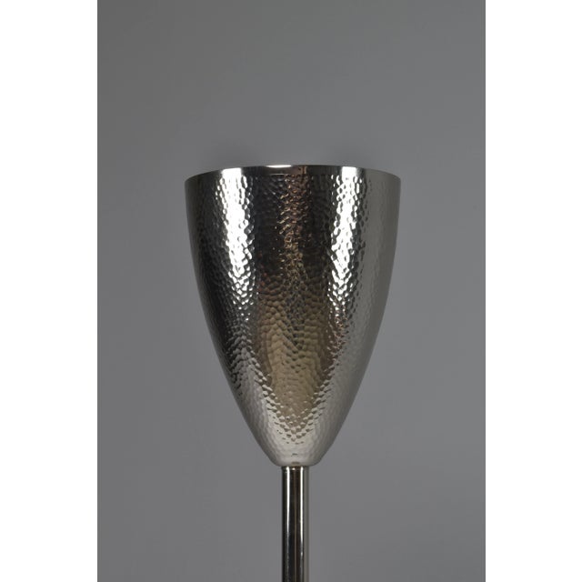 Modern Celis Contemporary Hammered Nickel Brass Champagne Bucket Stand For Sale - Image 3 of 7