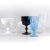 A set of decorative Italian glass from the 1960s and 1970s. The set includes five cups made of various types of glass....