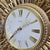 Syroco Mid 20th Century Modern Starburst Wall Clock in Antique Gold Finish For Sale - Image 15 of 18