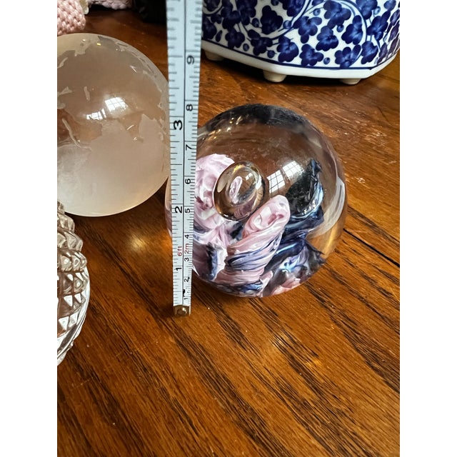 Trio of Vintage Glass Paperweights For Sale In Atlanta - Image 6 of 6