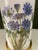 My favorite colors, periwinkle to lavender..... Charming antique hand colored engraving on white ground in this decoupage...