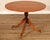 High Quality American Made Mahogany Round Breakfast Table In The Duncan Phyfe Style Featuring A Banded Top Above A Turned...