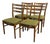 Set of 4 Danish Teak Back Beech Frame Farstrup Model 219 Dining Chairs, Circa 1960's Mid Century For Sale