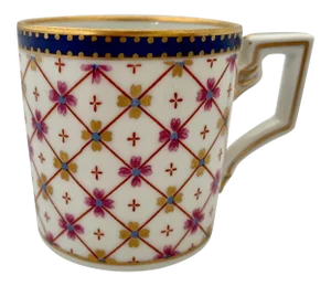 Richard Ginori Vintage Italian Hand Painted Porcelain Demitasse Coffee Cup