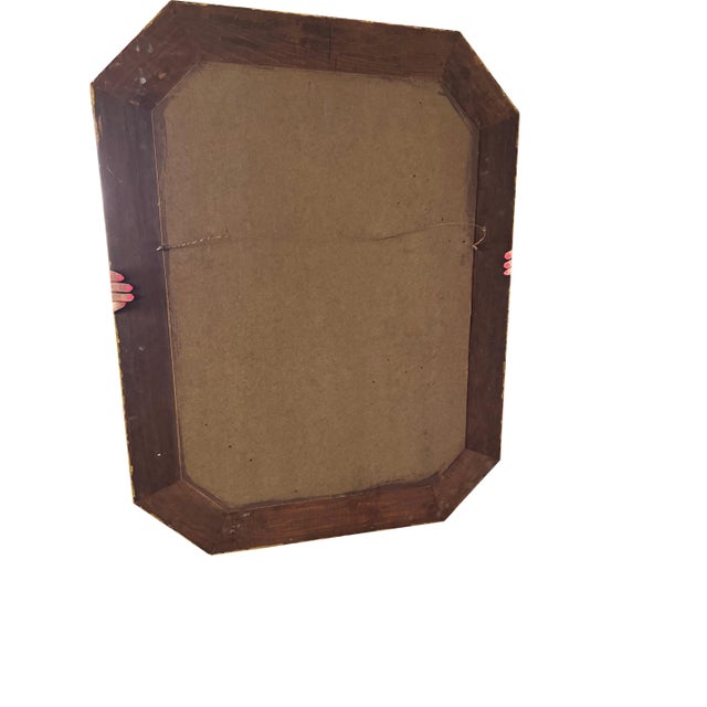 20th Century Italian Neoclassical Églomisé Mirror in White and Gold For Sale - Image 13 of 18