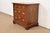 1980s Baker Furniture Georgian Banded Mahogany Bedside Chest For Sale - Image 12 of 12