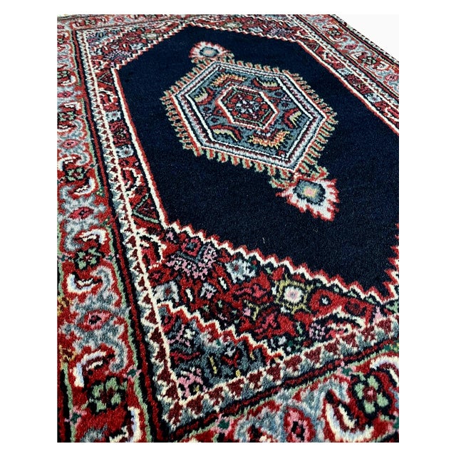 Handwoven Bijar Style Area Rug 2x3 For Sale In Dallas - Image 6 of 7
