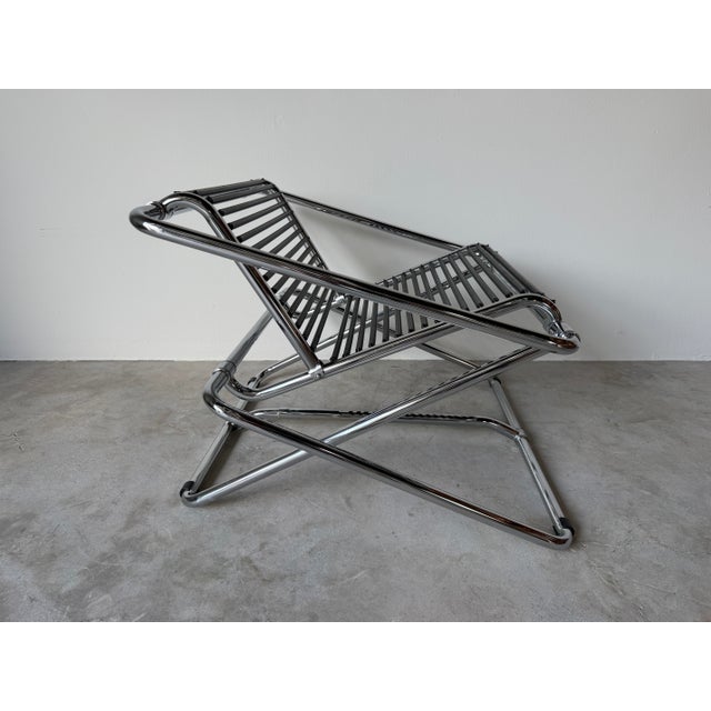 Ron Arad for "One Off " Chrome Rocking Chair, England For Sale - Image 4 of 12