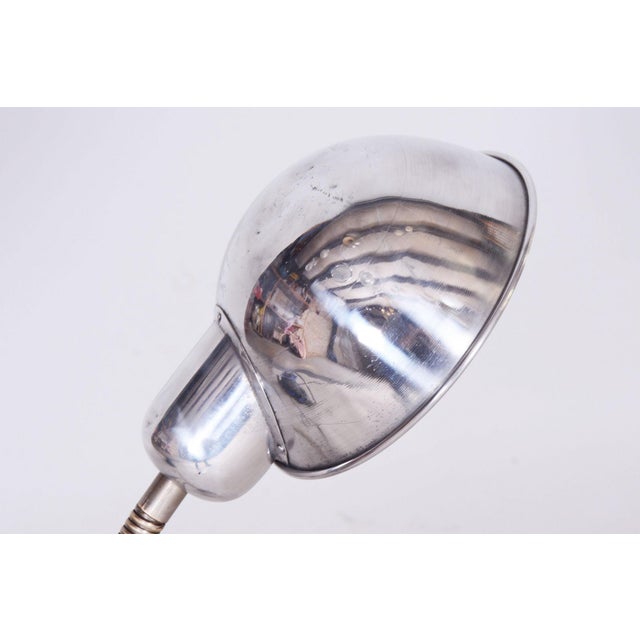 1930s Bauhaus Table Lamp in Chrome, Czechia, 1930s For Sale - Image 5 of 9