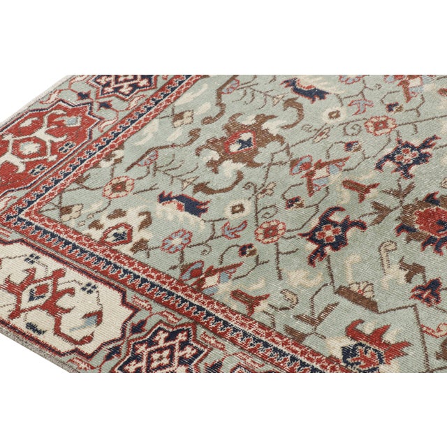 Vintage Turkish Rug in Blue With Colorful Geometric Patterns, From Rug & Kilim For Sale In New York - Image 6 of 7