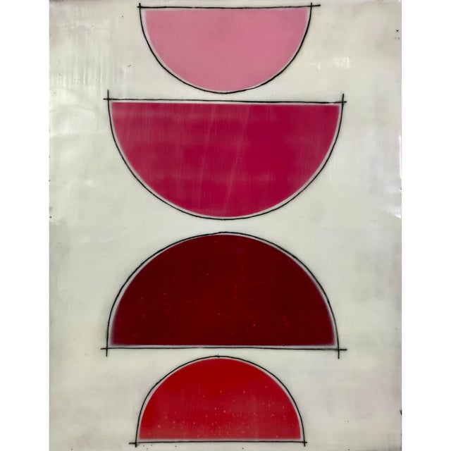 Mid-Century Modern Large Encaustic Mixed Media Installation by Gina Cochran - "Such a Fuss" - 12 Panels For Sale - Image 3 of 14