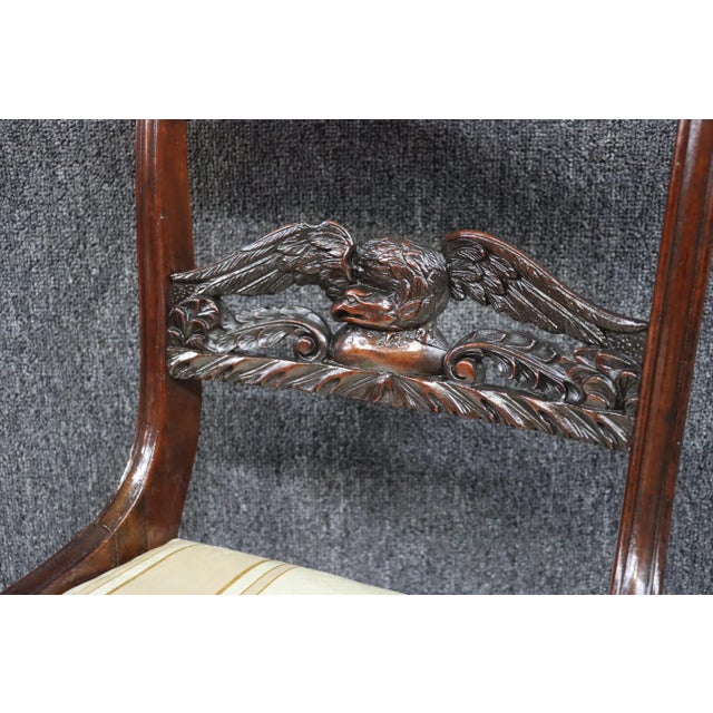 Mahogany Federal Style Eagle Chair For Sale - Image 4 of 6