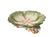Ceramic Vintage 1998 Fitz & Floyd English Garden Bunnies Centerpiece Footed Bowl – Hand-Painted Ceramic Cabbage Leaf Serving Dish For Sale - Image 7 of 14