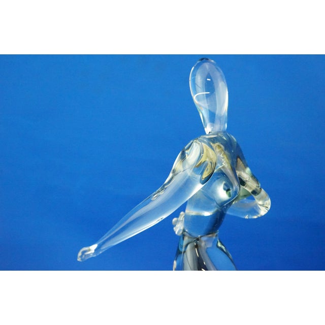 Large Sculpture of Stylized Woman in Smoked Sommerso Murano Glass by Franco Bottaro, 1920s For Sale - Image 13 of 18