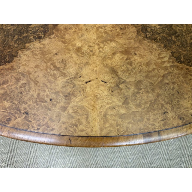 Large Victorian Burr Walnut Coffee Table, 1875 For Sale - Image 13 of 15