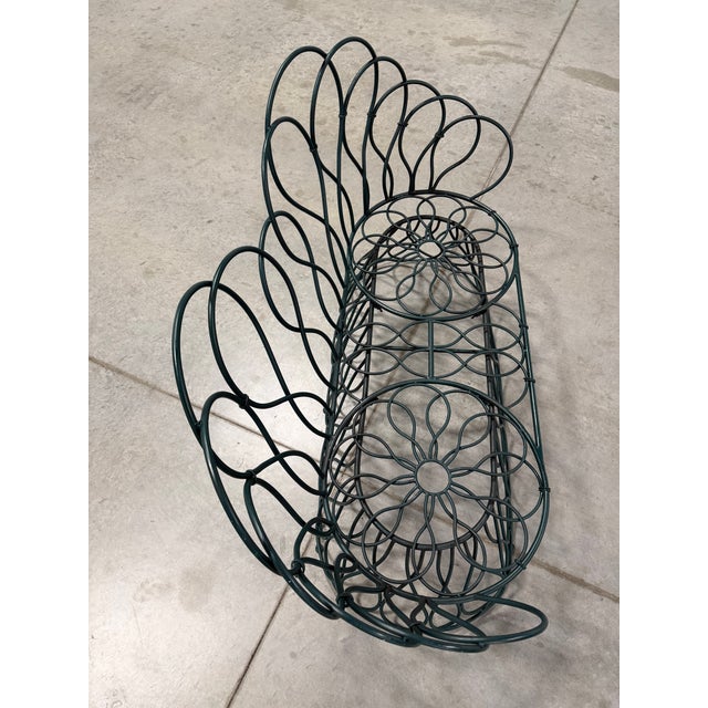 Looped Metal Midcentury Garden Loveseat Bench Settee After Frances Elkins (Per Item, 2 Avail) For Sale - Image 10 of 13