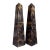 Pair of Mid Century Modern Horn Mosaic Obelisks For Sale
